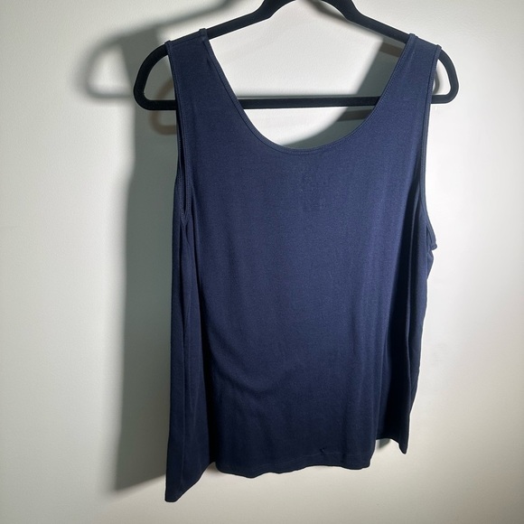 Sonoma Navy Tank Top 2X - Picture 2 of 3